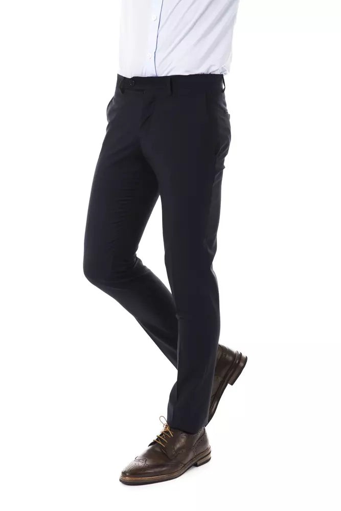 Uominitaliani Graue Wollhose für Herren